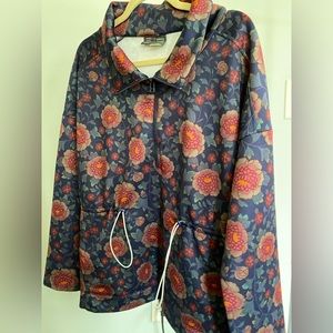 Saturday Sunday by Anthropologie Draw-String Zip-Up Tunic/Sweatshirt